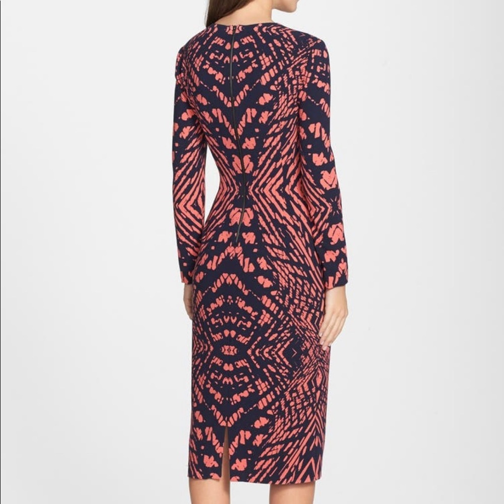 NWOT Maggy London Tie Dye Print Crepe Midi Dress Size 2 - Picture 2 of 8